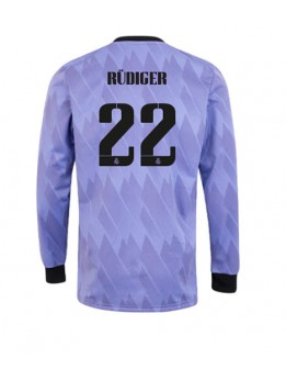 Real Madrid Antonio Rudiger #22 Auswärtstrikot 2022-23 Langarm